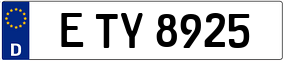 Trailer License Plate